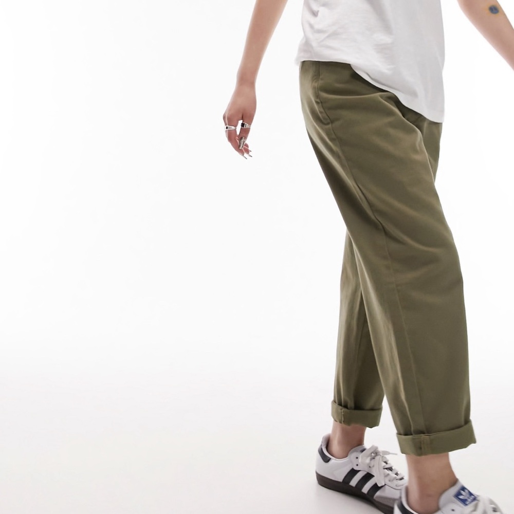 Jcrew olive cargo chino pant